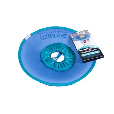 Colar Elisabetano Pet Med Ultraleve Soft Petróleo e Turquesa para Gatos