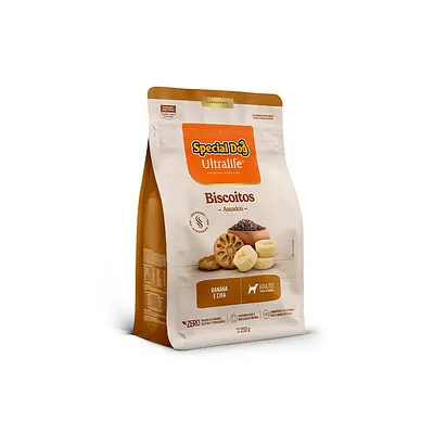 Biscoito Special Dog Ultralife para Cães Adultos Sabor Banana e Chia 250 g