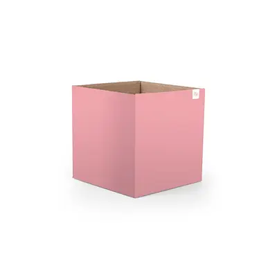 Cachepot Floral Atlanta Quadrado Rosê