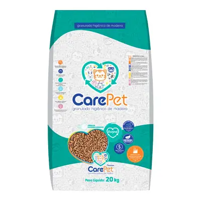 Granulado de Madeira Carepet Premium Original 20kg