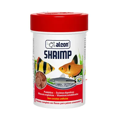 Ração Para Peixes Shrimp Flocos Alcon 20g