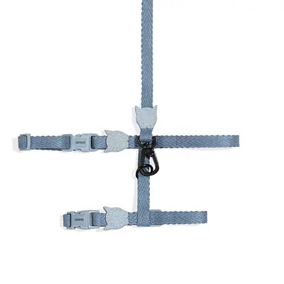 Peitoral com Guia Zee.Cat Naturals Marine para Gatos