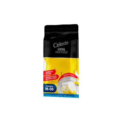 Luva Celeste Multiuso Amarela