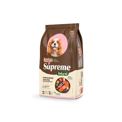 Ração Quatree Supreme Dermasense para Cães Adultos de Porte Pequeno Sabor Cordeiro e Salmão