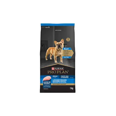 Ração Nestlé Purina Pro Plan Longevidade Excepcional para Cães Sênior de Porte Pequeno e Mini Sabor Frango
