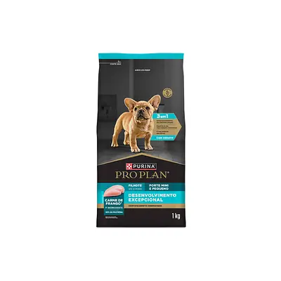 Ração Nestlé Purina Pro Plan Desenvolvimento Excepcional para Cães Filhotes de Porte Pequeno e Mini Sabor Frango