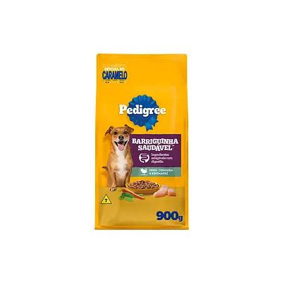 Ração Pedigree Barriguinha Saudável para Cães Adultos de Raças Pequenas e Minis Sabor Peru