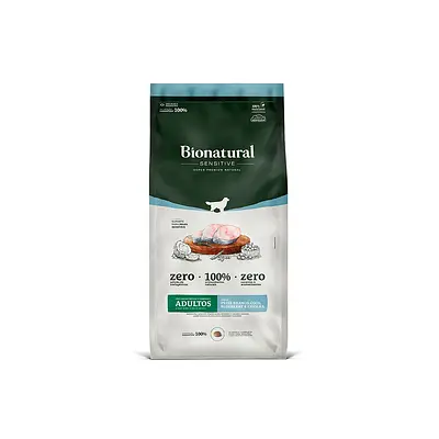 Ração Bionatural Sensitive para Cães Adultos de Porte Médio e Grande Sabor Peixe Branco