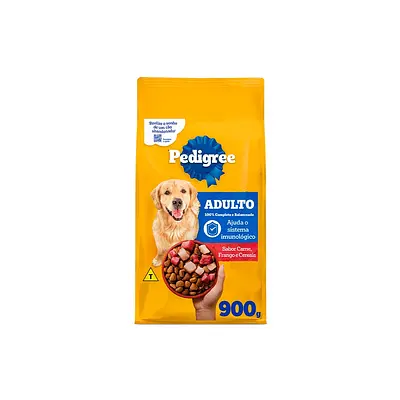 Ração Pedigree Carne Frango e Cereais Cães Adultos Raças Médias e Grandes