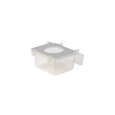 Comedouro Lateral InjetFour 1 Furo Branco para Pássaros 35 ml