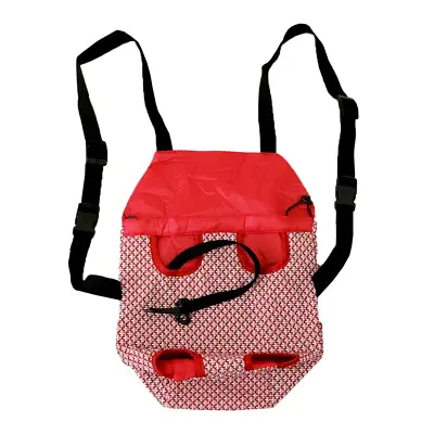 Bolsa São Pet Frontal Algodão Vermelho N1