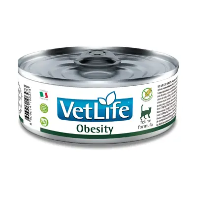 Ração Úmida Vet Life Gatos Adultos Obesity Lata 85gr