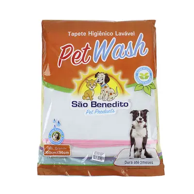 Tapete Higiênico Lavável Pet Wash São Benedito Pet Rosa G