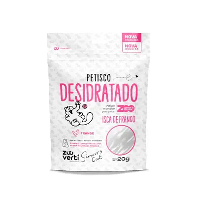 Snack Papapets Cat Simons Isca de Frango 20g