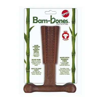 Brinquedo Cães Jambo Mordedor T Bamboobone Carne Grande