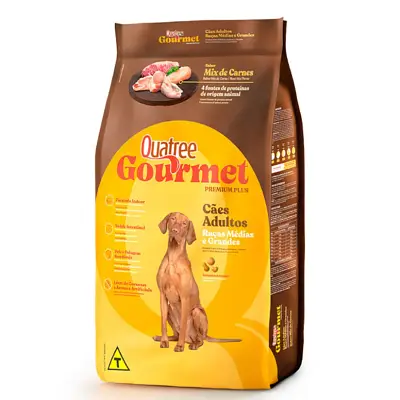 Ração Quatree para Cães Gourmet Adultos Raças Médias e Grandes 20kg