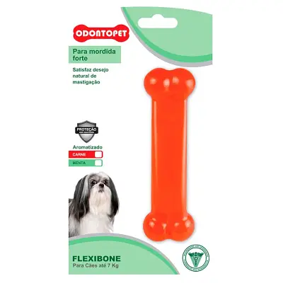 Brinquedo Mordedor Osso Flexibone Cães Odontopet