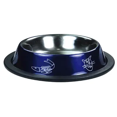 Comedouro Gatos Jambo Inox Anti Derrapante Roxo