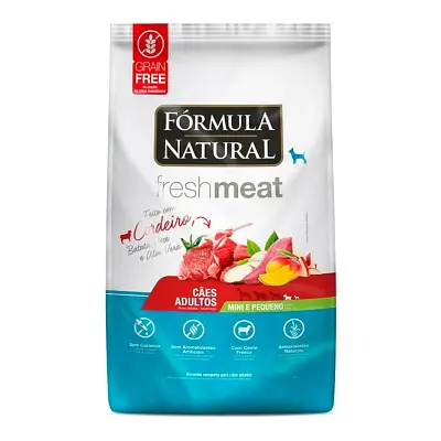 Ração Fórmula Natural Cães Fresh Meat Raças Mini e Pequenas Sabor Cordeiro 2,5kg