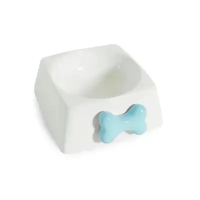 Comedouro Cães The Pets Porcelana Azul 500ml