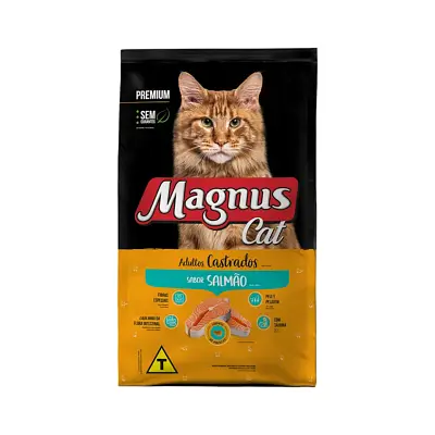 Ração Magnus Premium Gatos Adultos Castrados Salmão 1kg