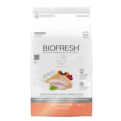 Ração Biofresh Cães Adultos Castrados Pequenas e Mini 10,1kg