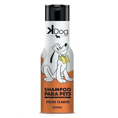 Shampoo K-Dog Iluminador Pelos Claros e Amarelos 500ml