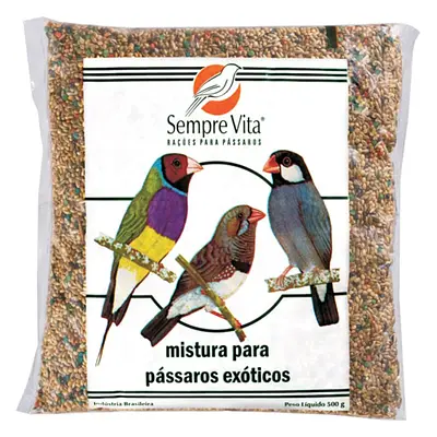 Ração Para Pássaros Exóticos Sempre Vita 500g