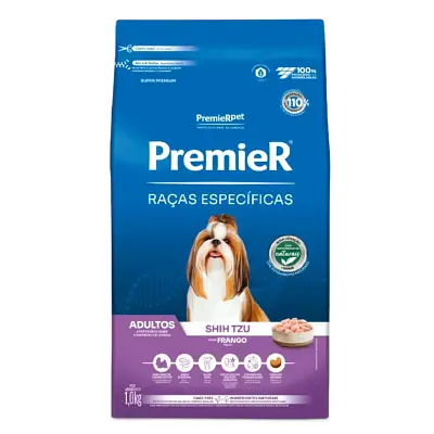 Ração Premier Raças Específicas Cães Adultos Shih Tzu Frango 1kg