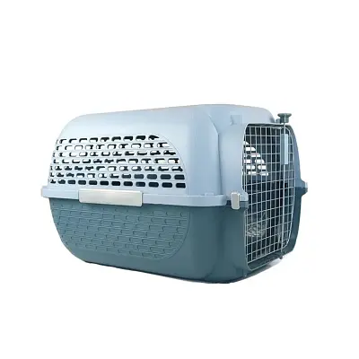Caixa de Transporte Chalesco Pet Voyageur Hagen Cinza