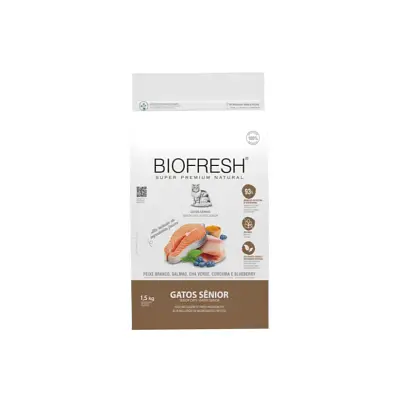 Ração Biofresh Para Gatos Sênior Peixe Branco 1,5kg