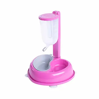 Bebedouro Automático Cães Durapets Durafeeder Upper Rosa