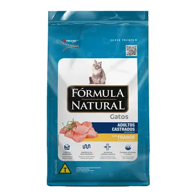 Ração Fórmula Natural Super Premium Gatos Castrados Adultos Frango 1kg
