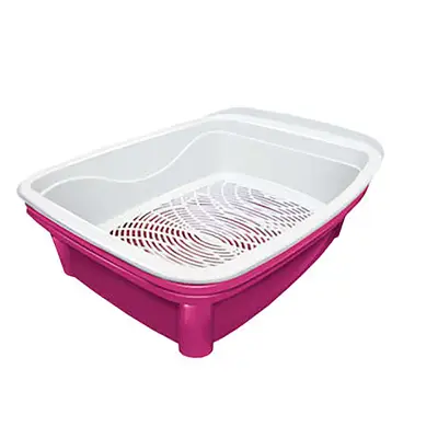 Banheira Gato Higiênica Furacão Pet Classic Plus Rosa