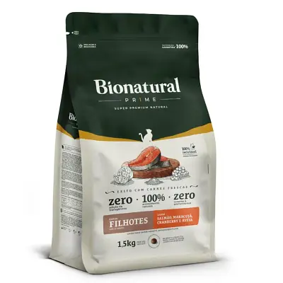 Ração Bionatural Prime Gatos Filhotes Salmão 1,5kg