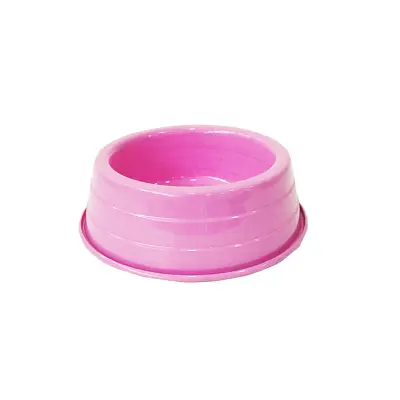 Comedouro Cães Dog Head Alumínio Leve Colorido Rosa Mini 300ml