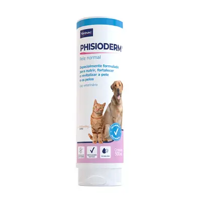 Shampoo Virbac Phisioderm Pele Normal para Cães e Gatos 500ml