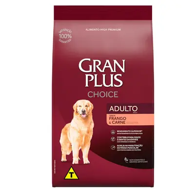 Ração Gran Plus Choice Cães Adultos Frango e Carne 20kg