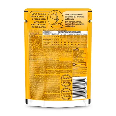 Ração Úmida Pedigree Cães Filhotes Carne ao Molho Sachê 100g