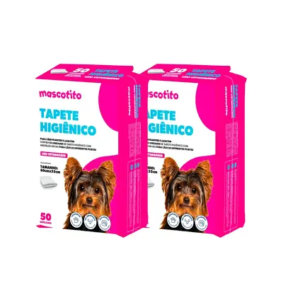 Tapete Higiênico Mascotito 60x55cm com 100 Unidades