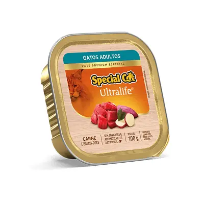 Ração Special Cat Pate Gatos Adultos Carne 100g