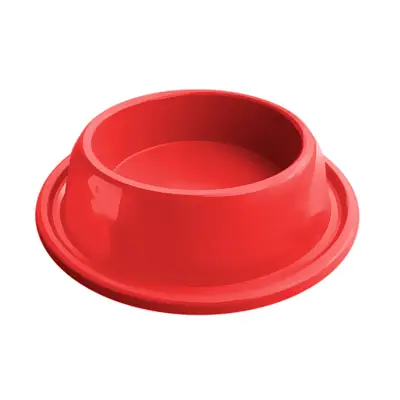 Comedouro Gatos Furacão Pet Plástico Anti Formiga Vermelho 200ml