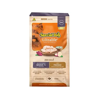 Ração Special Dog Ultralife Cães Adultos Sênior Raças Pequenas Frango e Arroz 3kg