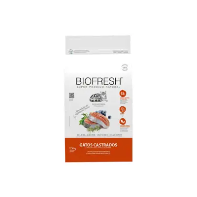 Ração Biofresh Gatos Castrados Salmão 1,5kg