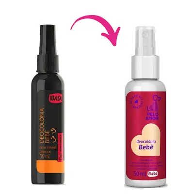 Deocolônia para Cães e Gatos Pelo Amor Bebê Ibasa 50ml
