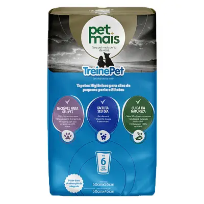 Tapete Higiênico Cães Treinepet Petmais 7 Unidades