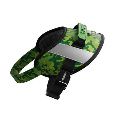 Peitoral Para Cães Anymous Power UP Green Camouflage M