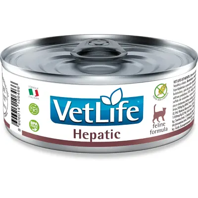 Ração Úmida Vet Life Gatos Adultos Hepatic Lata 85gr
