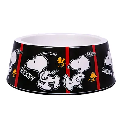 Comedouro Para Cães Melamina Snoopy Filmblack Zooz Pets 750ml