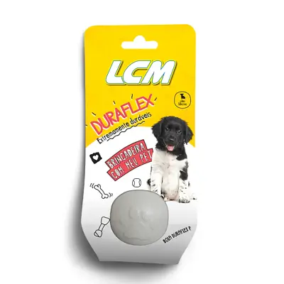 Brinquedo Cães LCM Borracha Bola Duraflex P